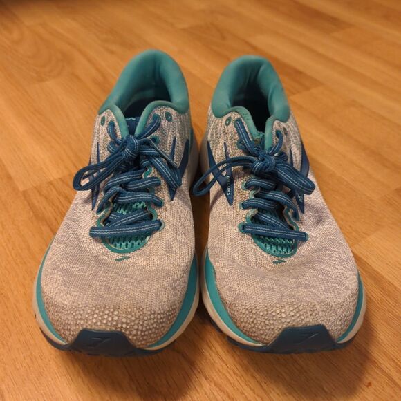 Brooks Ghost 11 Running Shoes Sneakers Womens 9.5B Gray Green 1202771B118 - Picture 2 of 7